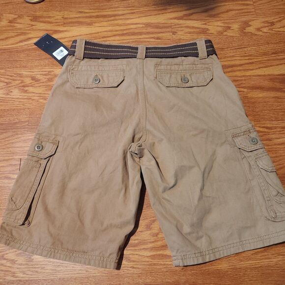 Lee Shorts Mens 29 Bourbon Stretch Cargos Belted Hiking Cotton Outdoor Pockets - Picture 6 of 6